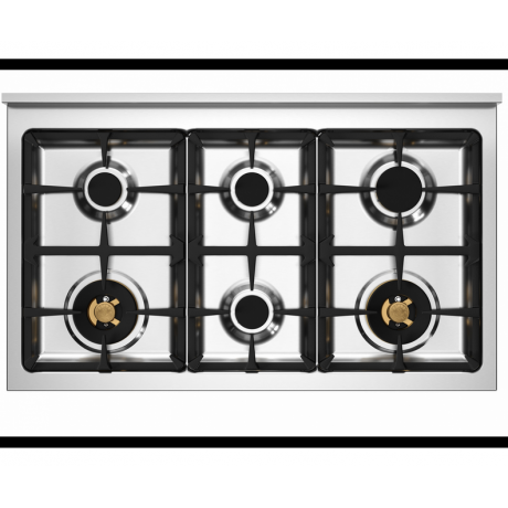 BERTAZZONI PRO10 6L 3E RO T  Ηλεκτρικ΄ή Κουζίνα με Εστίες Αερίου 100cm Κόκκινο